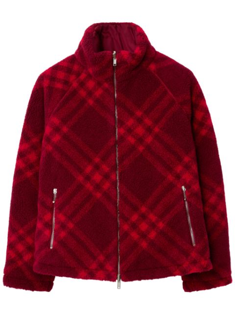 Burberry checkered reversible fleece jacket Women