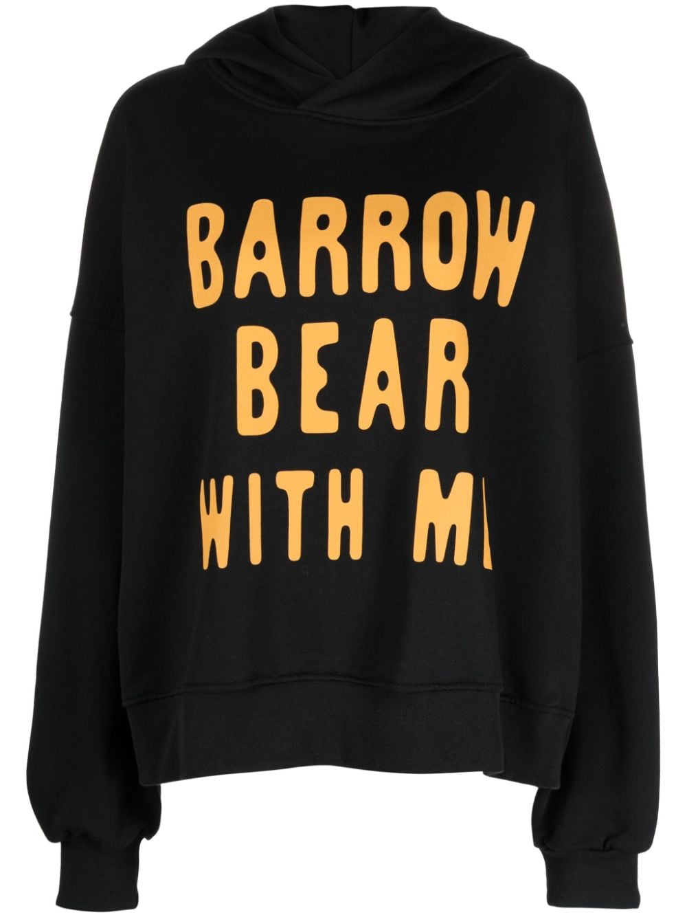 BARROW Hoodie met logoprint Zwart