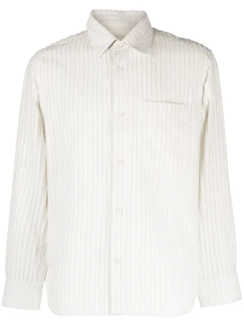 Craig Green stripe-embroidered cotton shirt