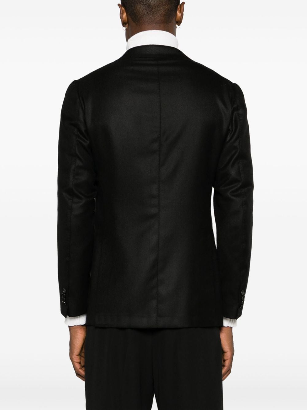 Shop Cesare Attolini Single-breasted Cashmere Blazer In Black