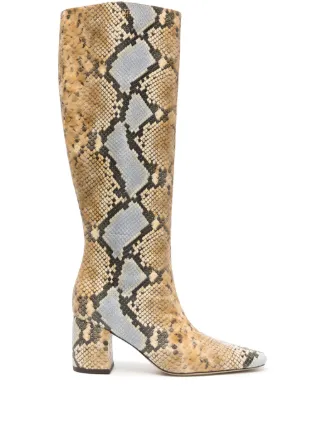 Tory burch snakeskin boots sale