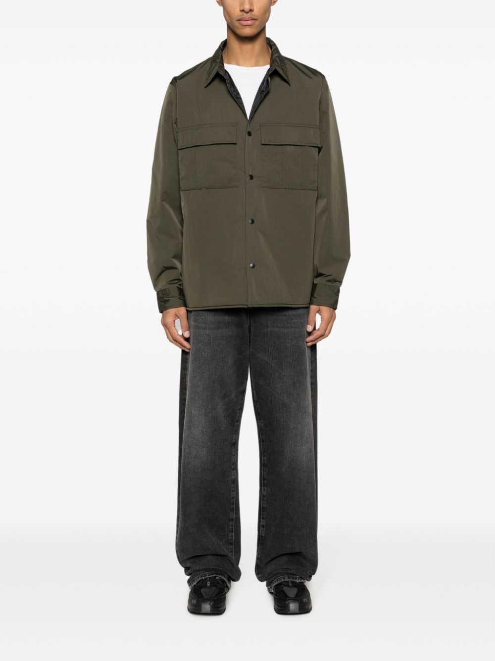 Carhartt WIP ripstop press-stud shirt jacket - Groen