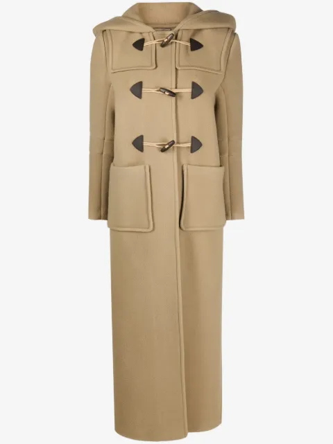 Prada slouch-hood wool coat 