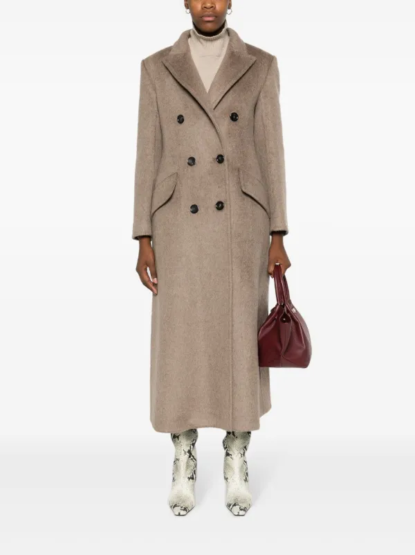 Max Mara ダブルコート | ブラウン | FARFETCH JP