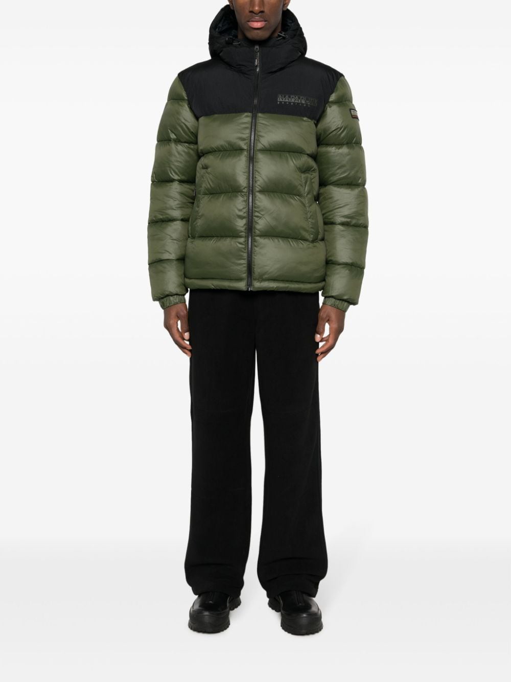 Napapijri padded down hooded jacket - Groen