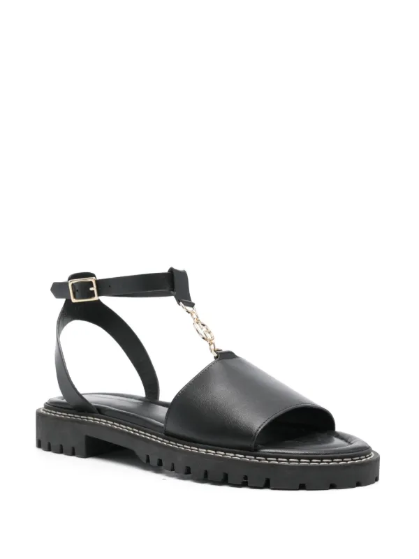 Claudie Pierlot レザー サンダル | ブラック | FARFETCH JP