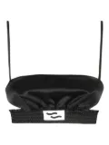 Ssheena cut-out logo-plaque top - Black