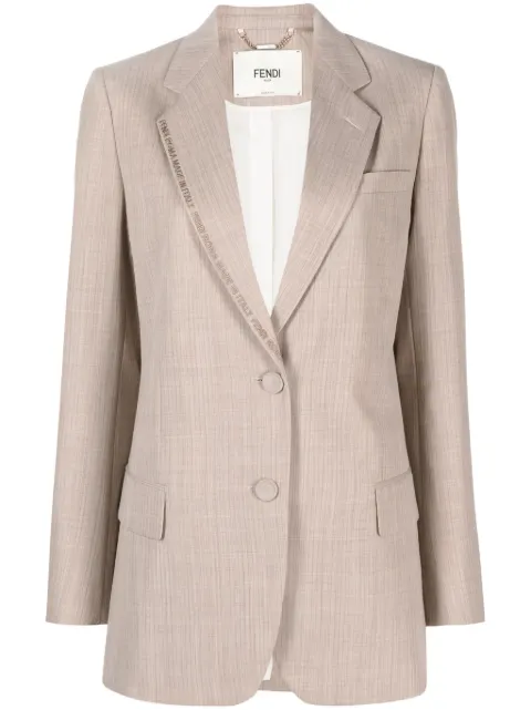 FENDI blazer con botones y logo bordado