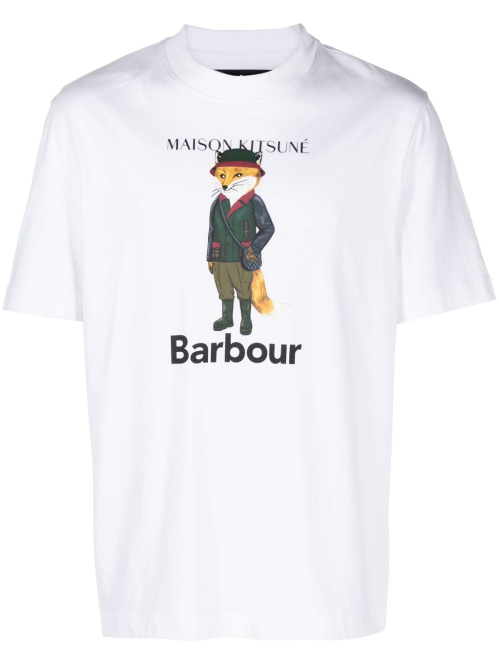 BARBOUR X MK BEAUFORT FOX COTTON T-SHIRT