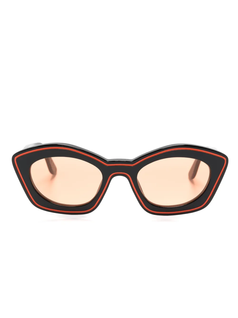 Marni Eyewear Off-Kea Island zonnebril met getinte glazen Zwart