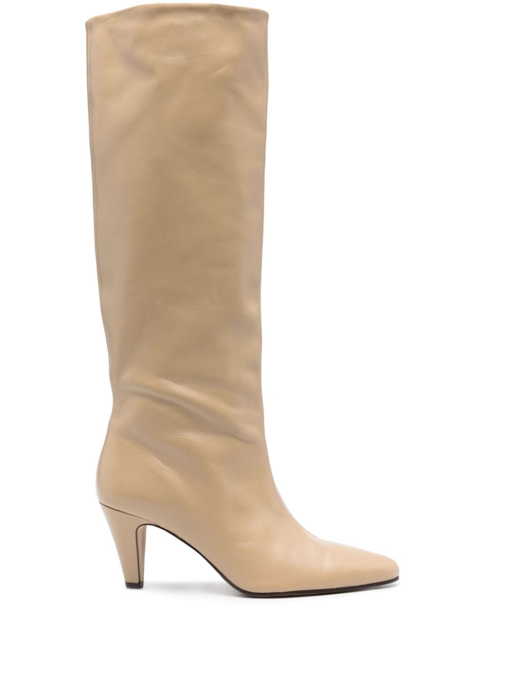 Claudie Pierlot Knee-high 75mm Boots In Neutrals