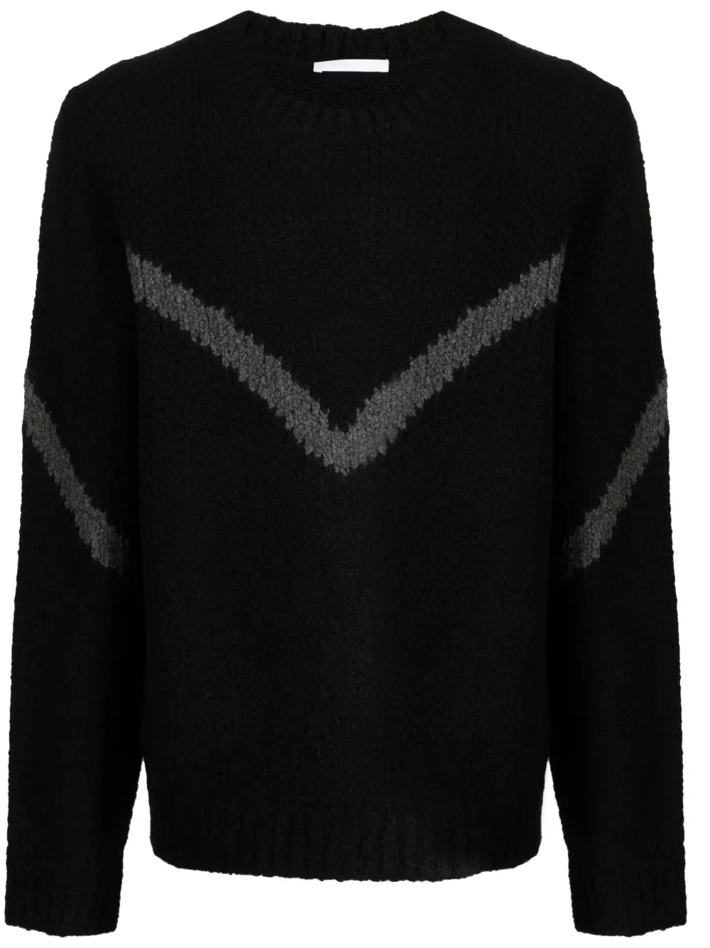 Helmut Lang suéter con motivo chevron en intarsia | negro | Image 1