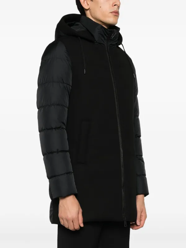 Herno detachable-hood Padded Parka | Black | FARFETCH BH