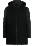 Herno detachable-hood padded parka - Black