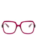 Gucci Eyewear oversized square-frame glasses - Pink