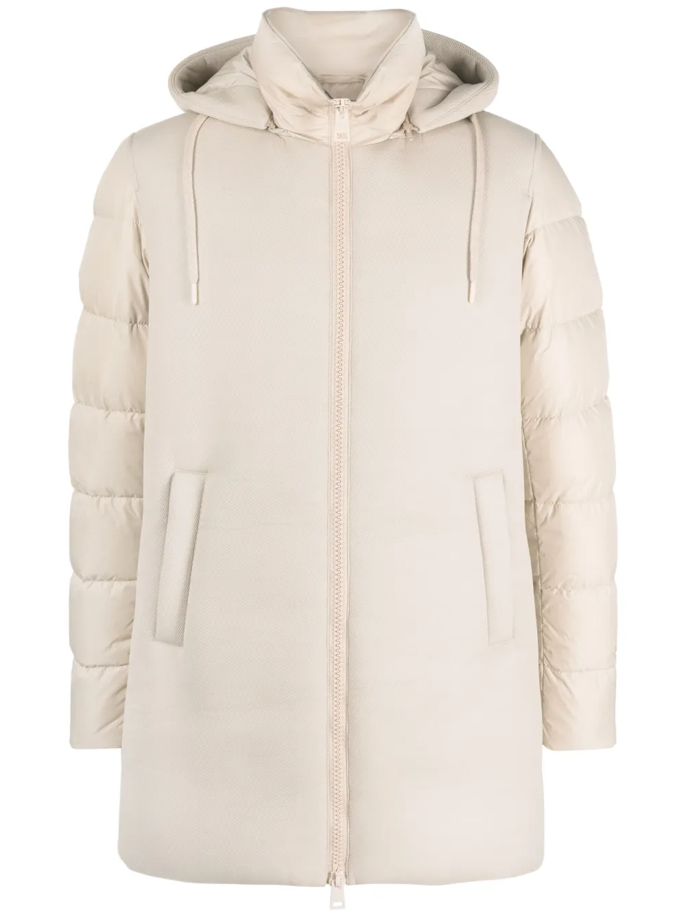Herno parka capitonada con capucha removible | neutro | Image 1