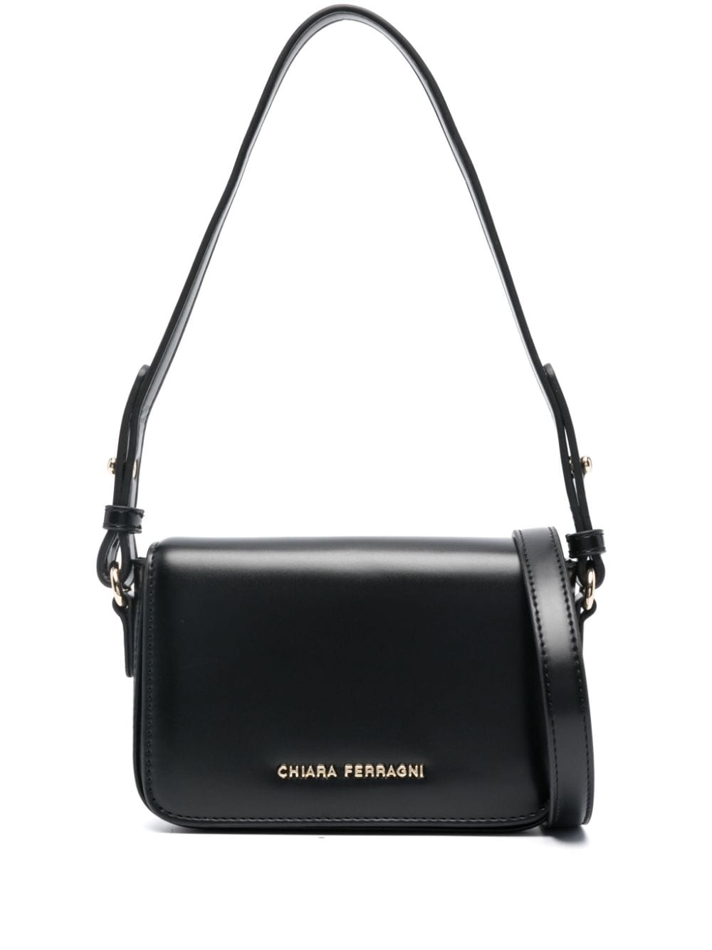 Shop Chiara Ferragni Envelope Logo-lettering Tote Bag In Black