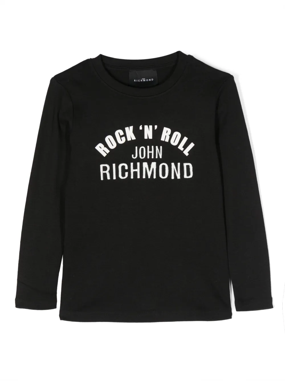 John Richmond Junior T-shirt met print Zwart