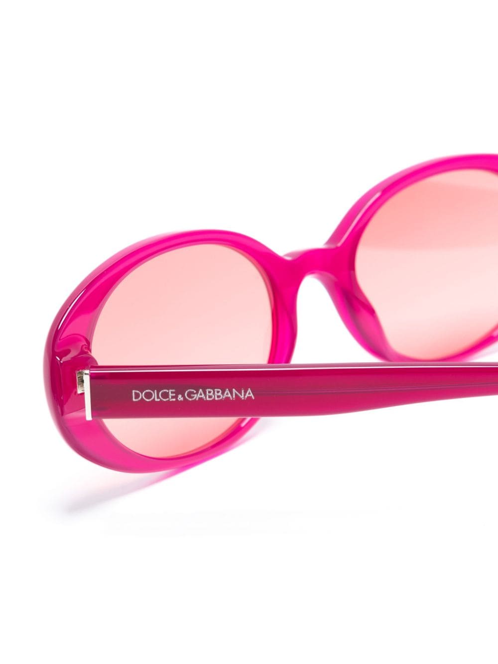 Dolce & Gabbana Eyewear Zonnebril met rond montuur Roze