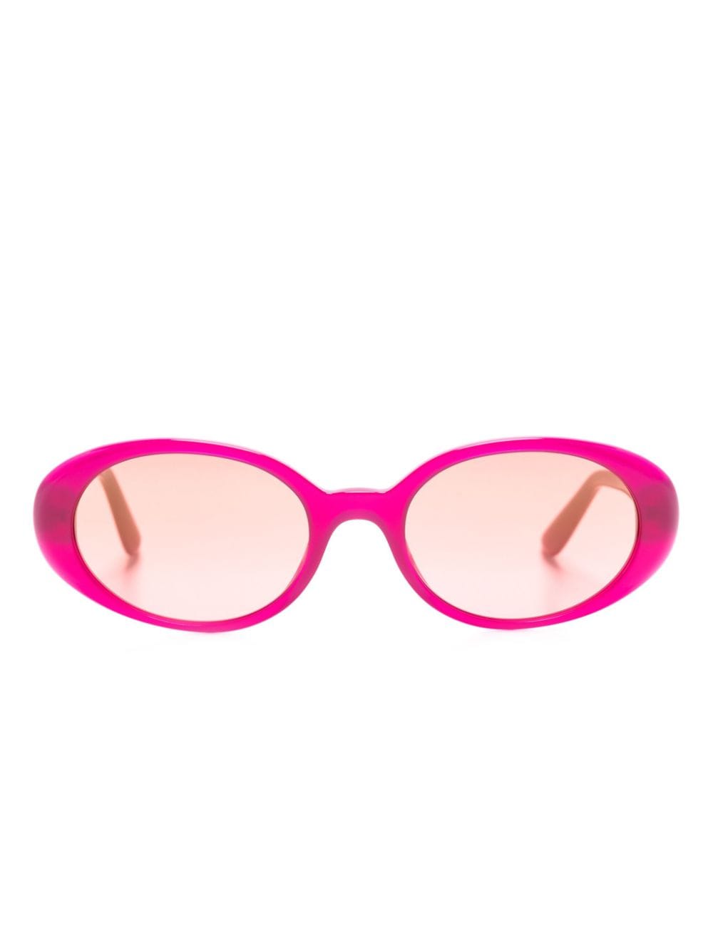 Dolce & Gabbana Round-frame Tinted Sunglasses In Pink