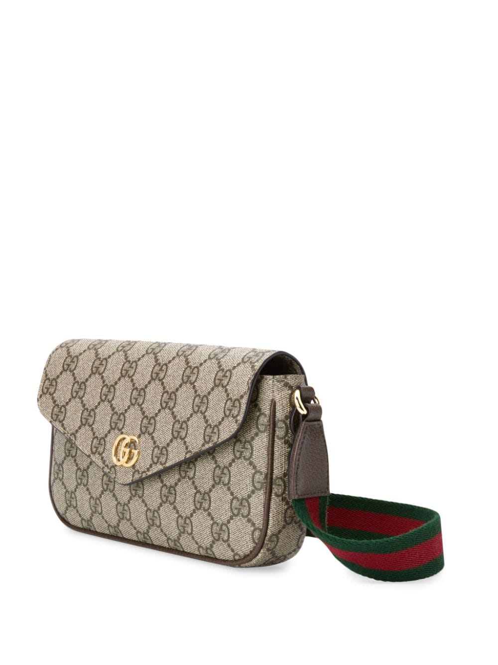 Shop Gucci Mini Ophidia Shoulder Bag In Neutrals