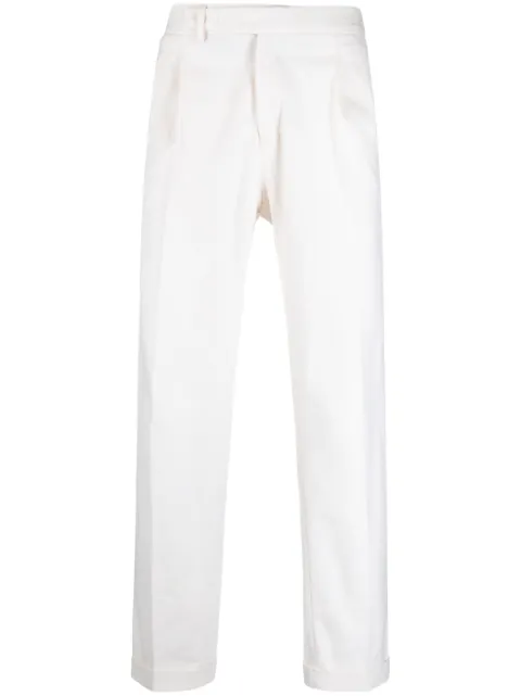 Briglia 1949 tailored tapered cotton blend trousers