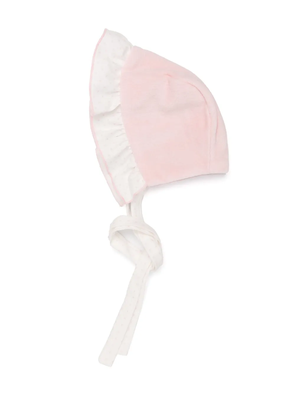 La Stupenderia Ruffle-detail Cotton Hat In Pink