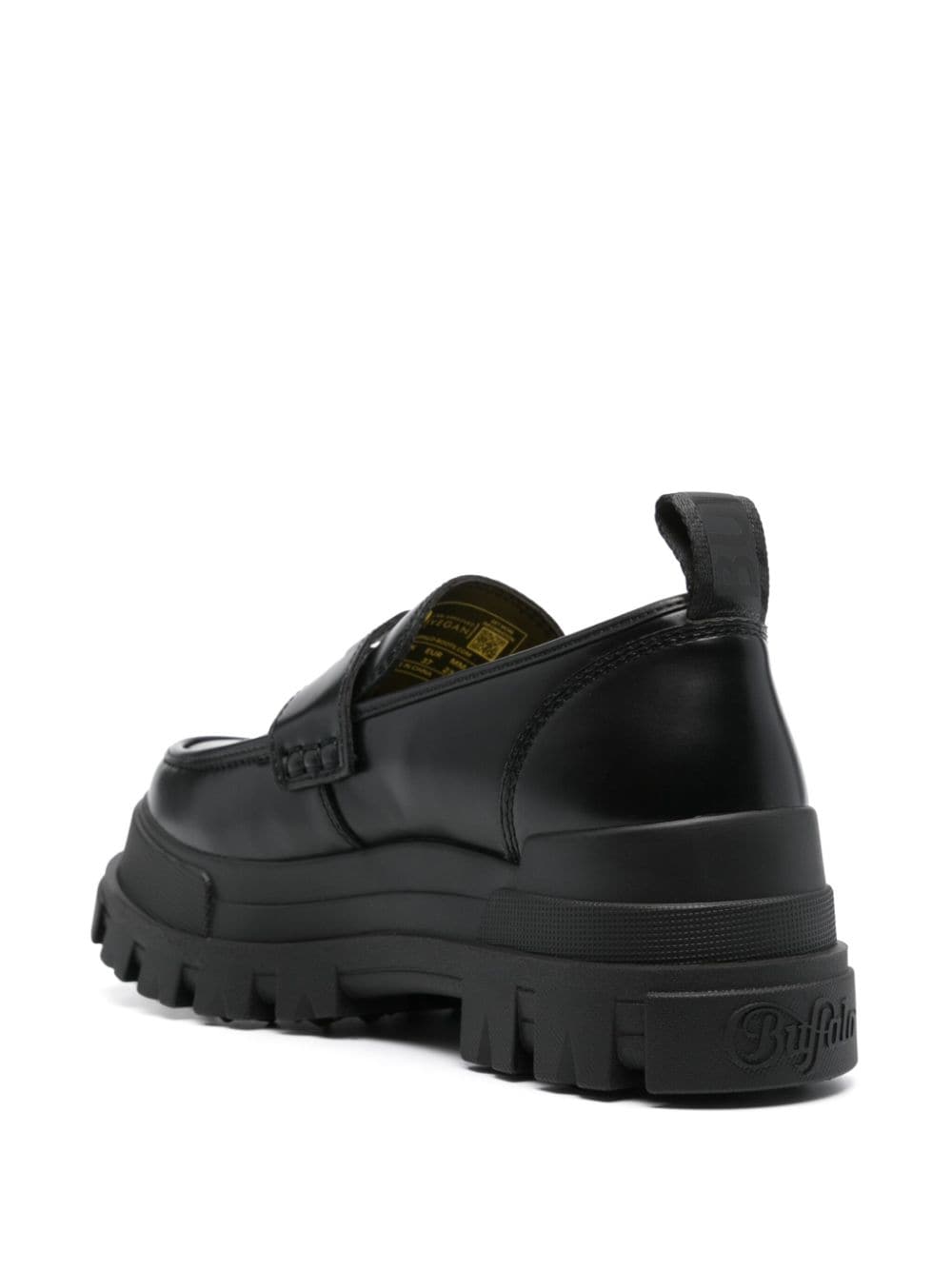 Shop Buffalo Aspha Platform-sole Loafers In Black