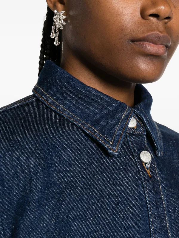 Magda Butrym Denim Shirt Jacket Farfetch