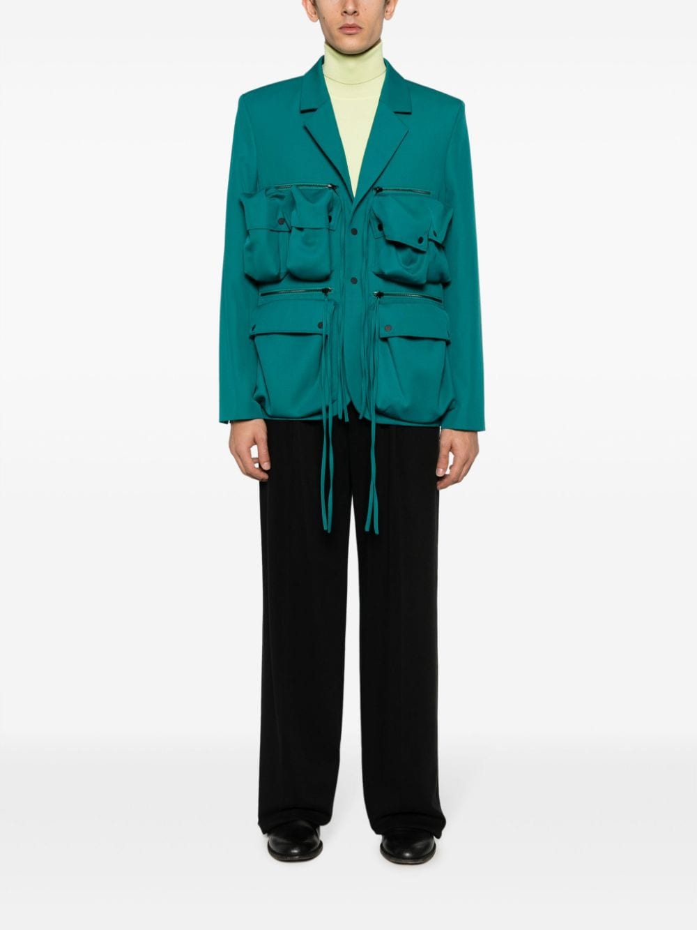 Botter notched-lapels multi-pocket jacket - Groen