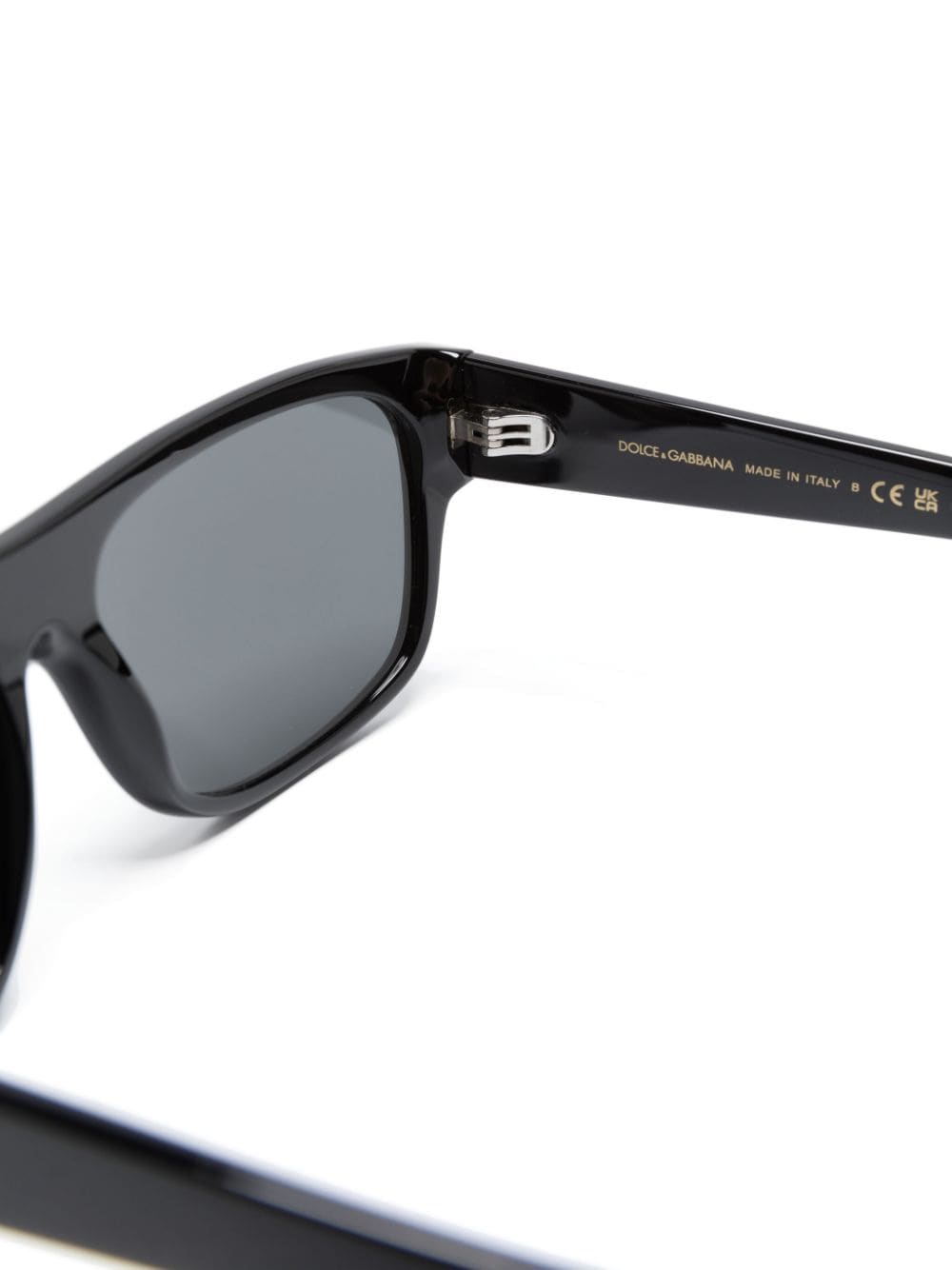 Shop Dolce & Gabbana Logo-plaque Square-frame Sunglasses In Black