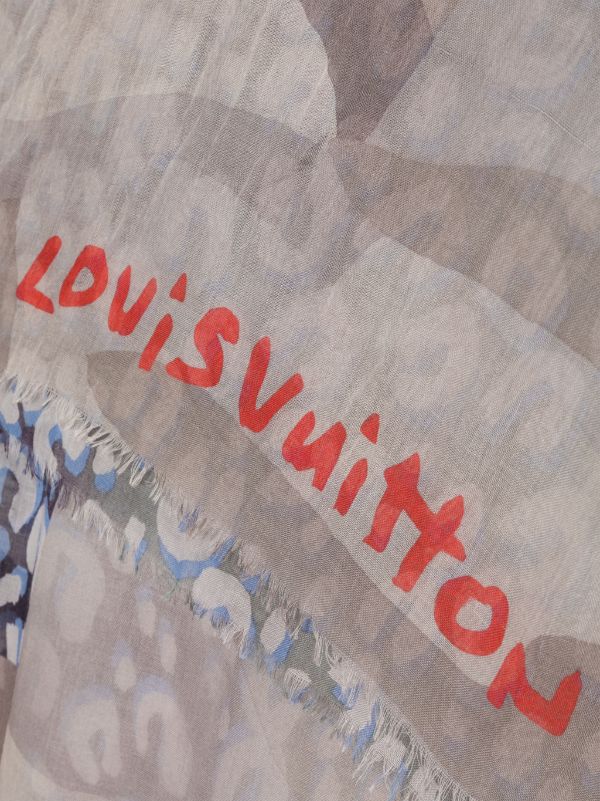 Louis Vuitton pre-owned graphic-print Scarf - Farfetch