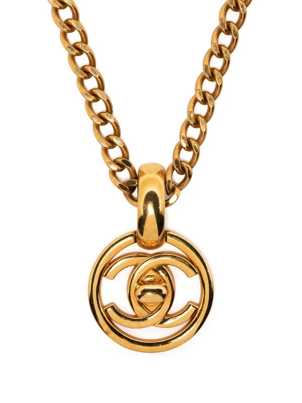 Chanel turnlock deals necklace