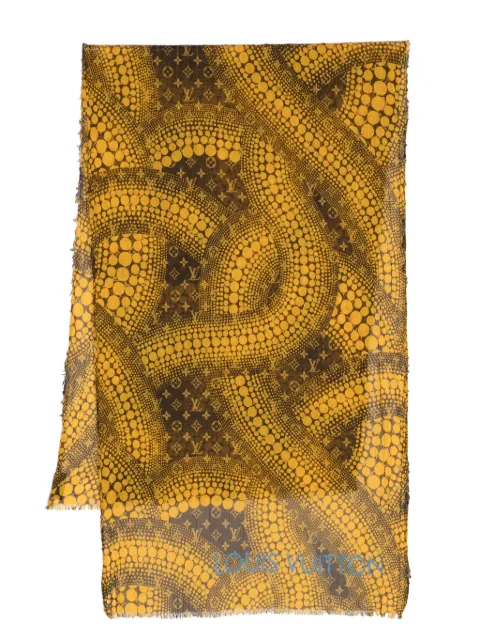 Louis Vuitton Pre-Owned x Yayoi Kusama polka dot frayed scarf