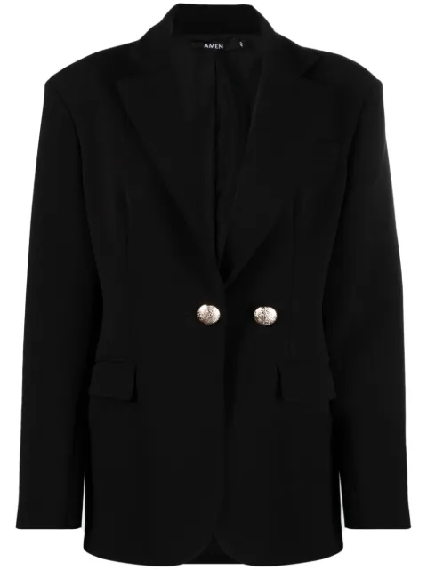 Amen notched-lapels single-breasted blazer