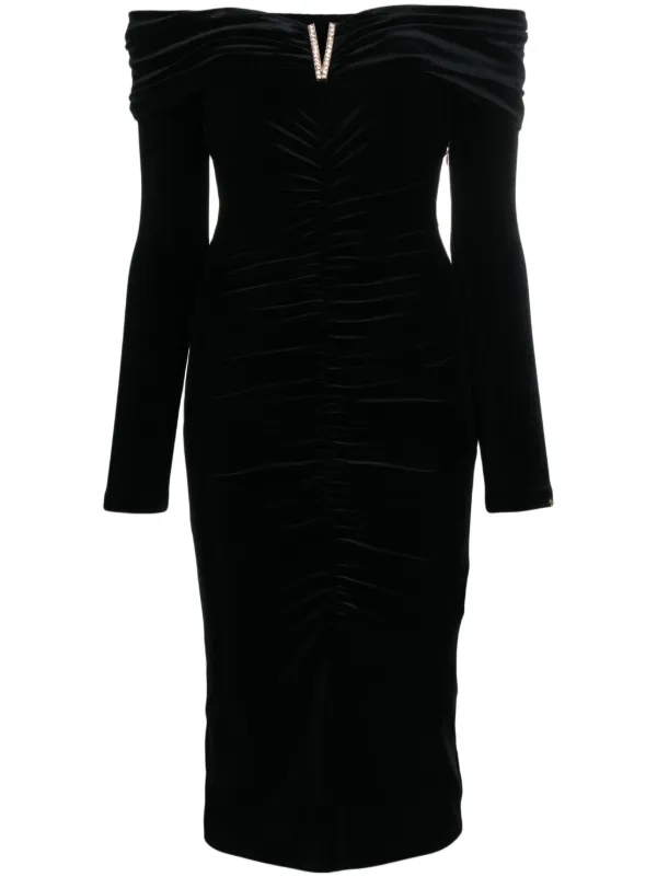 Off white velvet dress new arrivals