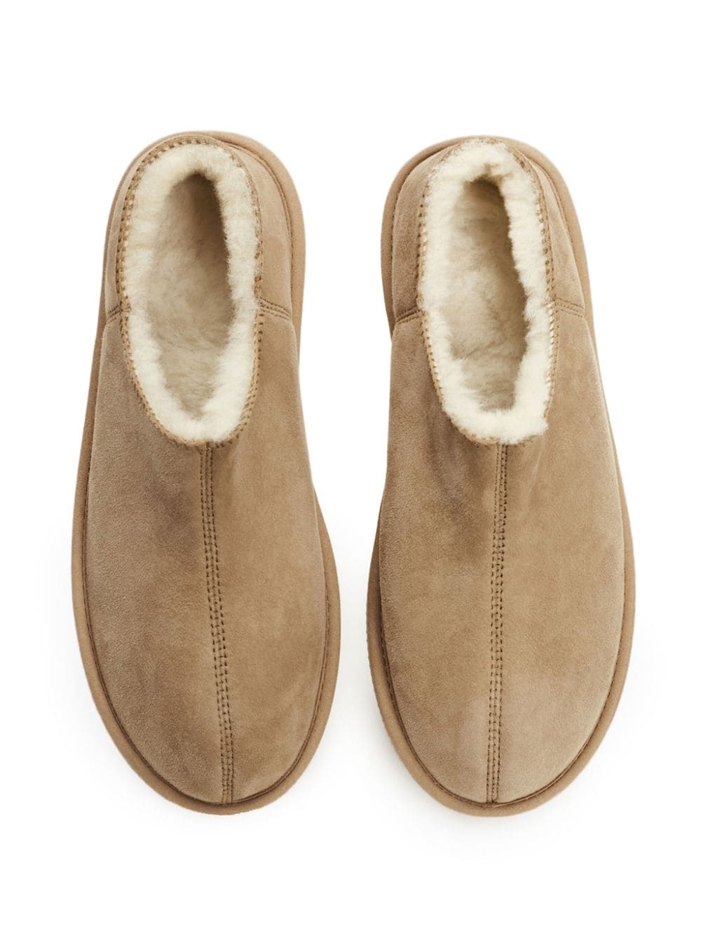Shop 12 Storeez Shearling-lined Suede Boots In Brown