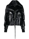 Moncler Grenoble logo-patch quilted puffer jacket - Black