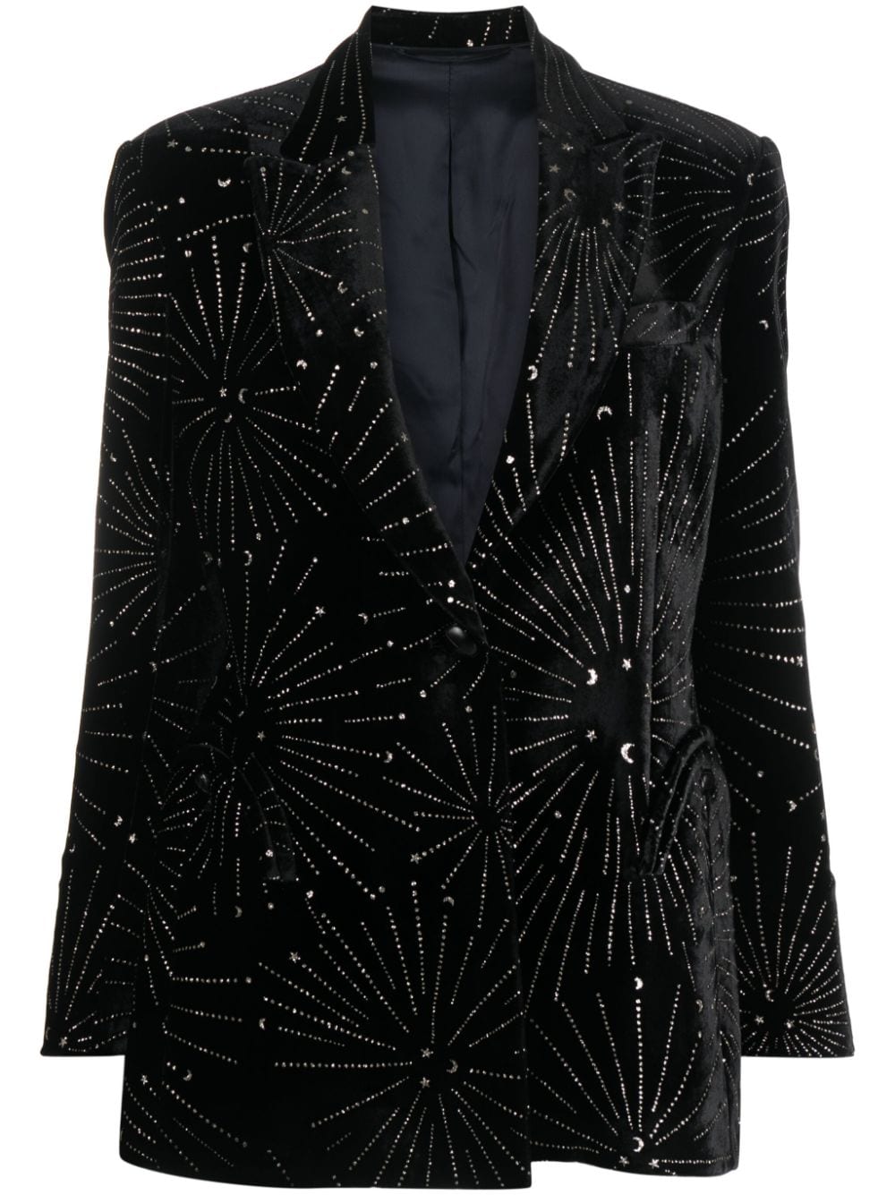 Blazé Milano Corazon Tomboy Single-breasted Blazer In Black