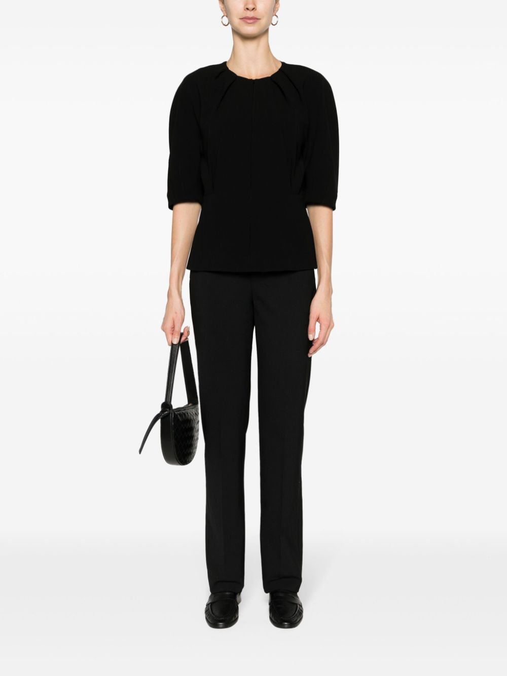 DONDUP Patty straight-leg trousers - Zwart