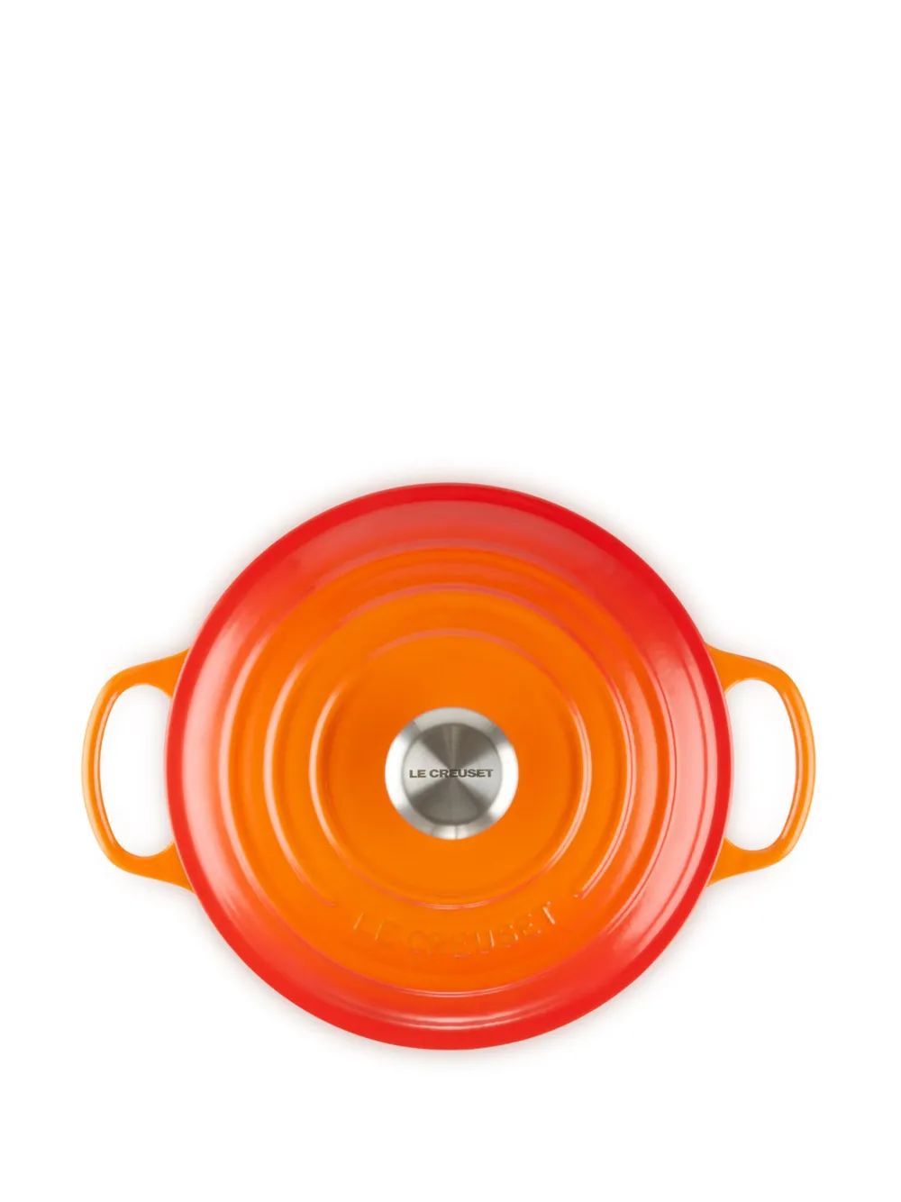 Le Creuset Round Pot 24cm In Orange