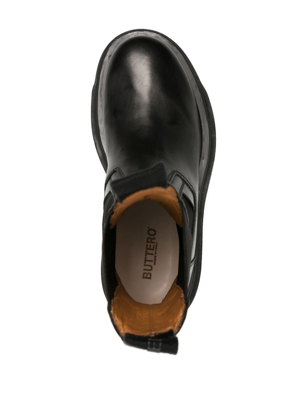 Shop Buttero Storia Chelsea Leather Boots In Black