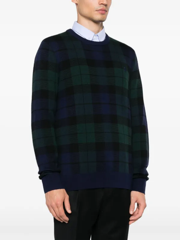 Polo Ralph Lauren plaid-pattern Wool Jumper | Green | FARFETCH CA