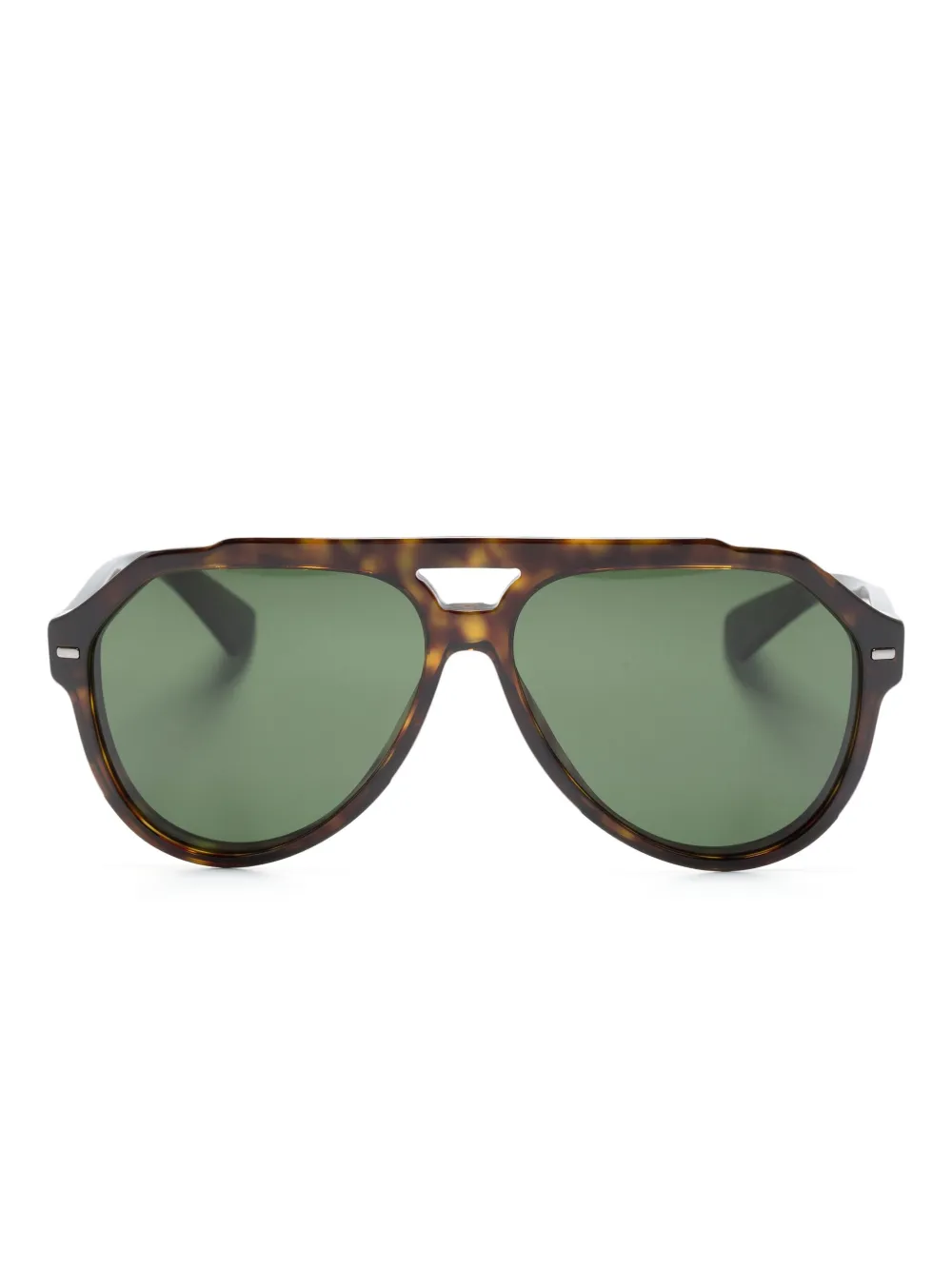 Dolce & Gabbana Eyewear Lusso Sartoriale zonnebril met piloten montuur Bruin