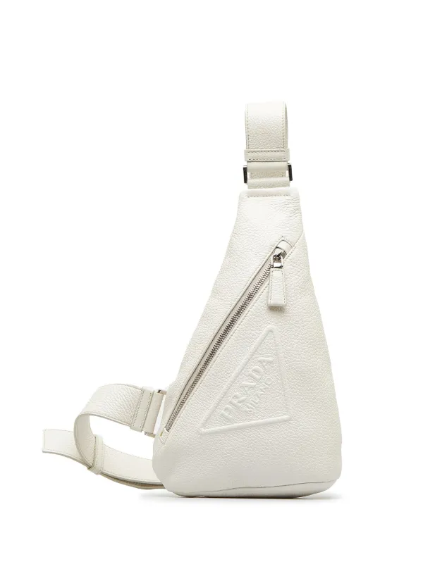 Prada white hot sale sling bag