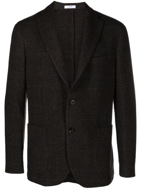 Boglioli check-pattern single-breasted blazer
