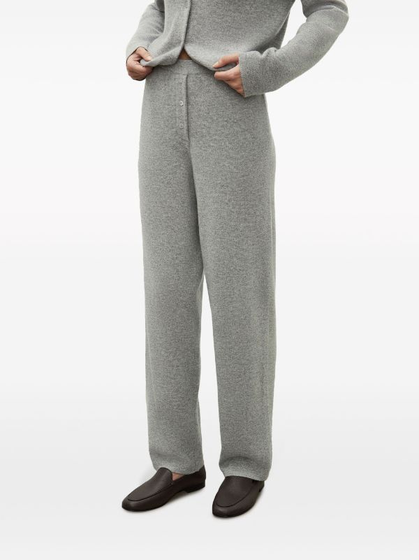 Straight-Leg Cashmere Trousers