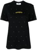 MSGM rhinestone-embellished cotton T-shirt - Black