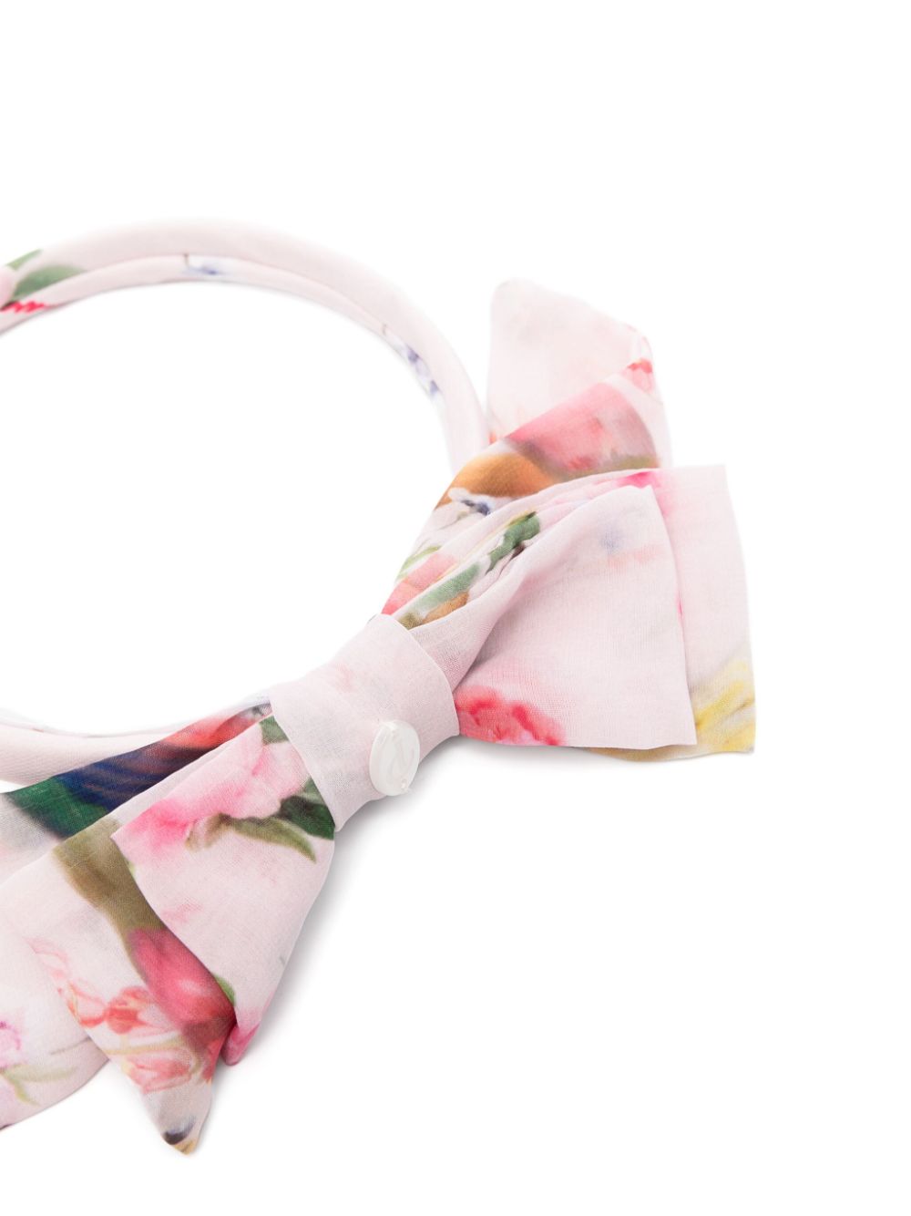 Shop Patachou Bow-embellished Hairband In Pink