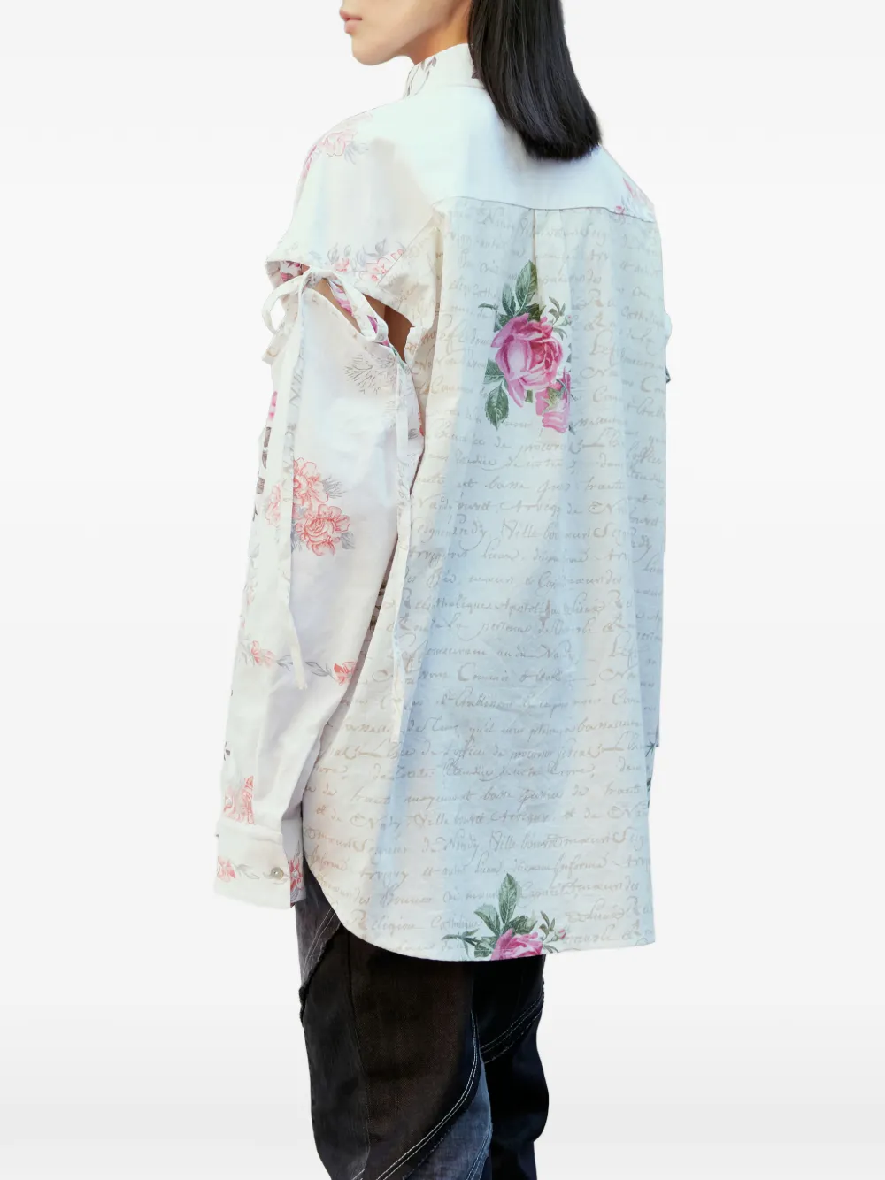 Rave Review Eli blouse met bloemenprint Wit